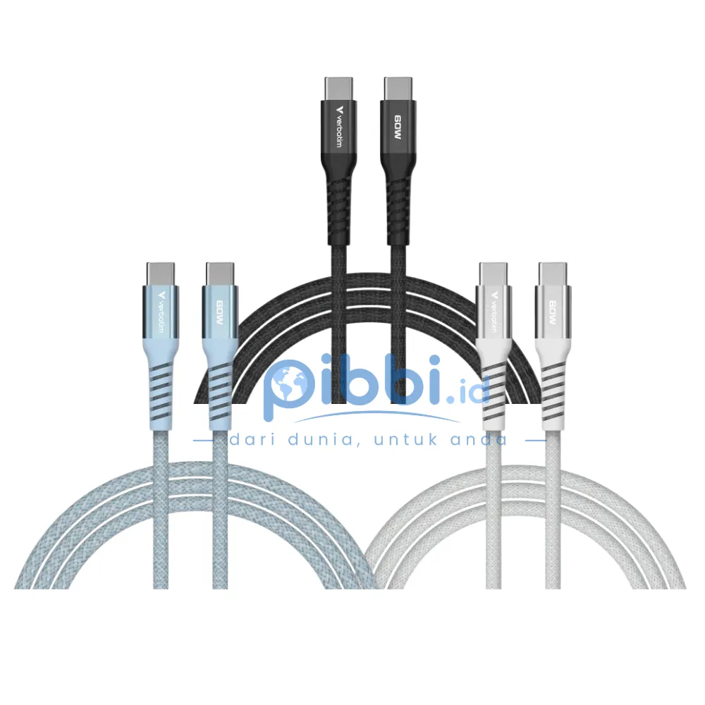 Verbatim Kabel Sync & Charge 60W Magnetic Cable USB-C to USB-C (White)