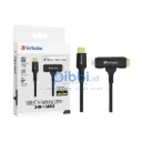 VERBATIM CABLE USB C & LIGHTNING - 60W - 480 Mbps - 120 CM