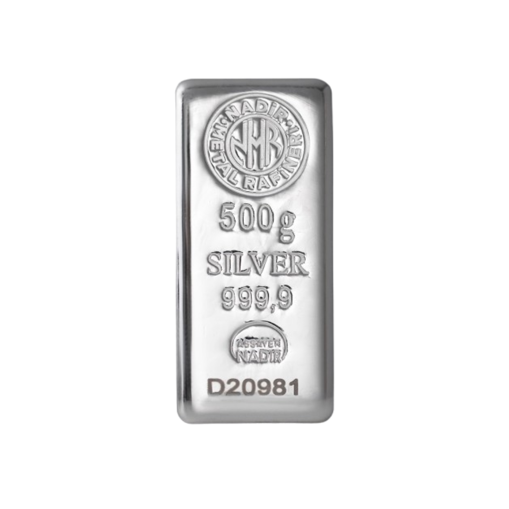 Nadir Silver Bar Perak Batangan 500gr Original Turki