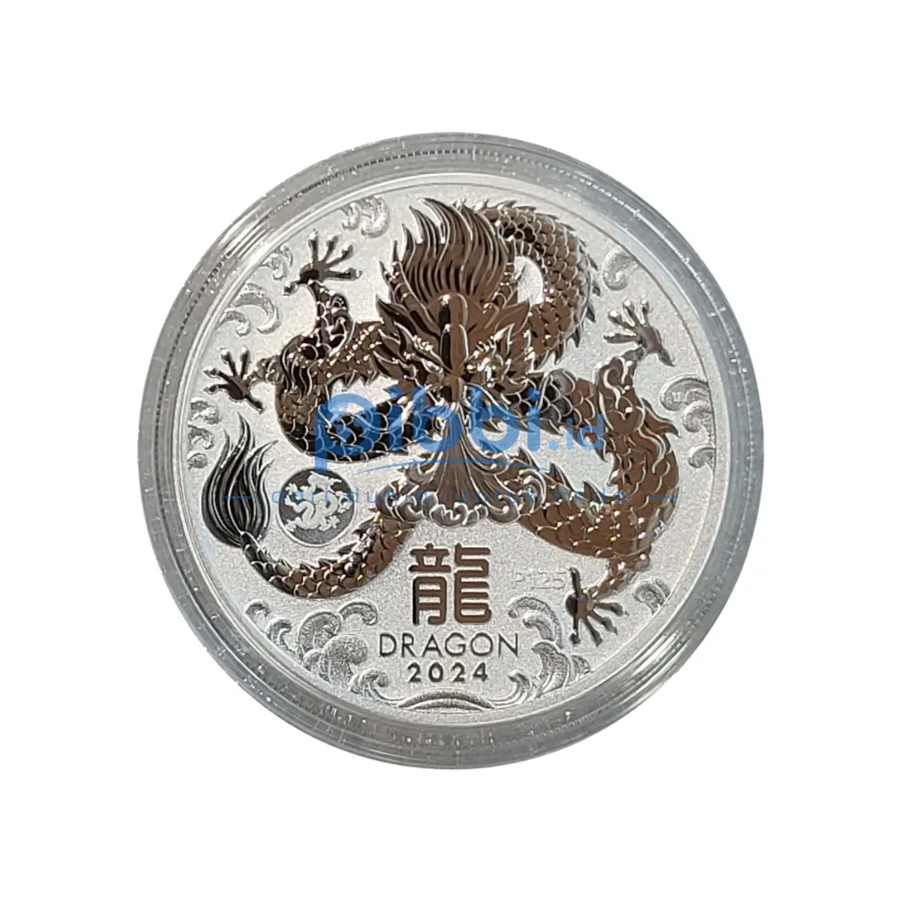 Silver Coin Australian Lunar Year Of The Dragon 2024 1 Oz