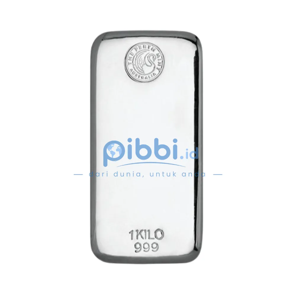 The Perth Mint Silver Bar Perak Batangan 1000Gr (1Kg)