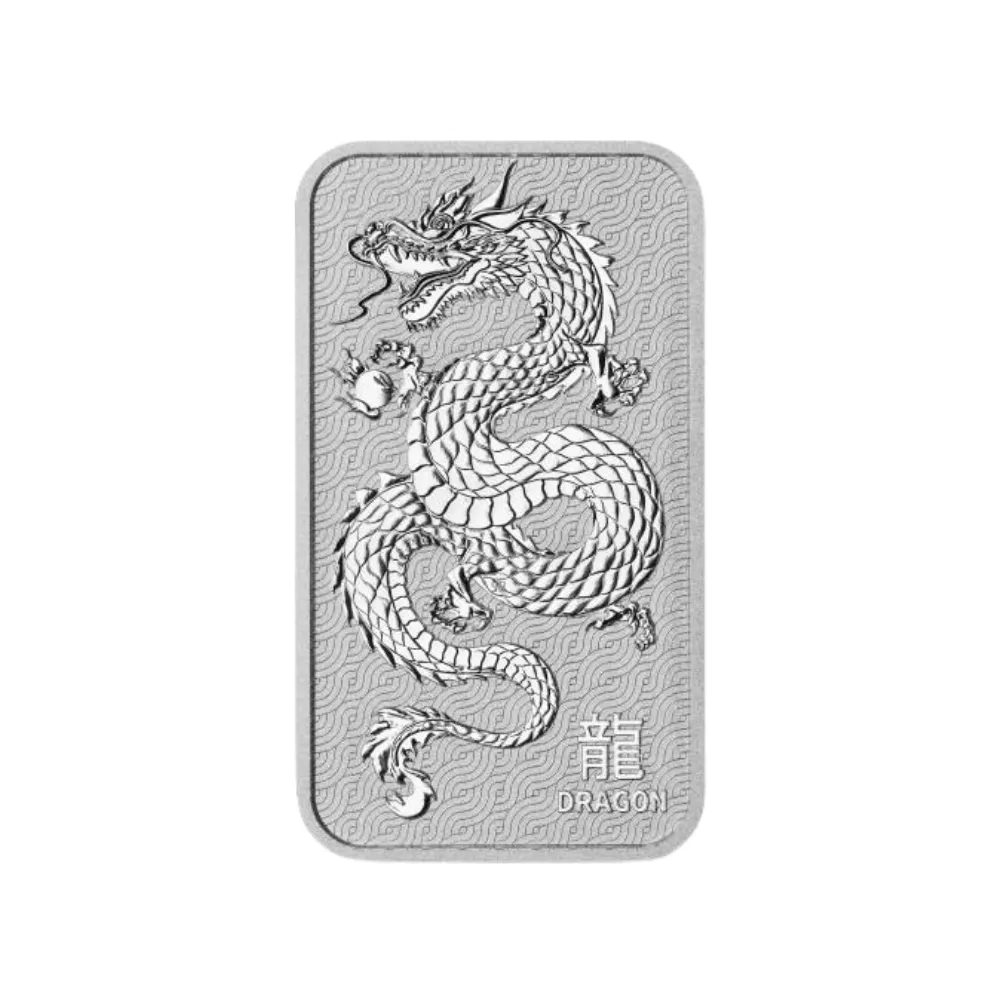 Perth Mint Silver Dragon Bullion Bar 1 oz 2025