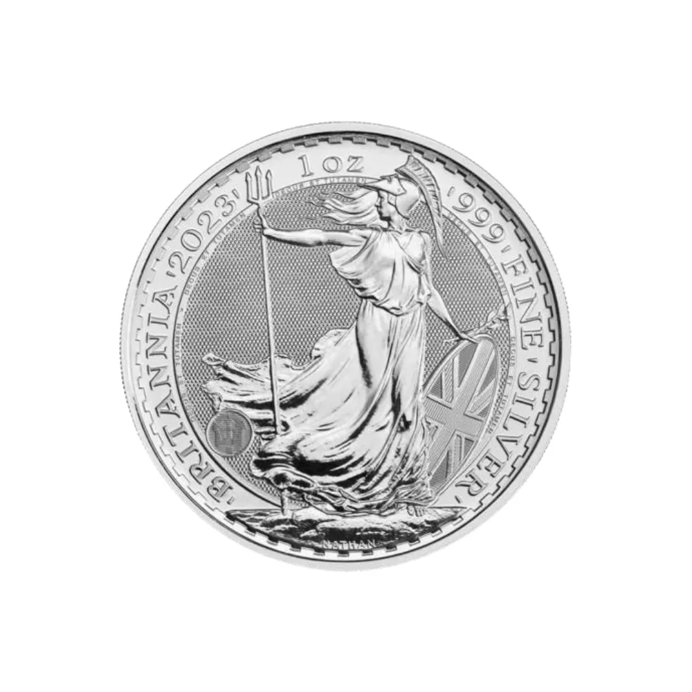 Silver Coin Britania 1 Troy Ounce 31.1 Gram dari Inggris - Britania25