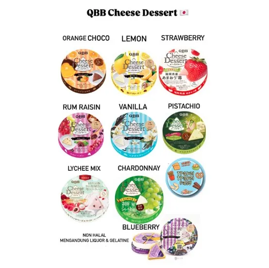 QBB Cheese Dessert Jepang Lembut - 100% Original jepang (Caramel Nut Choco)