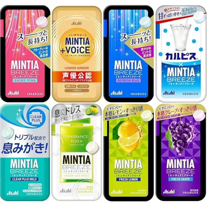 Permen Mint Jepang Mintia Asahi Sugar-Free (Mintia Peach)