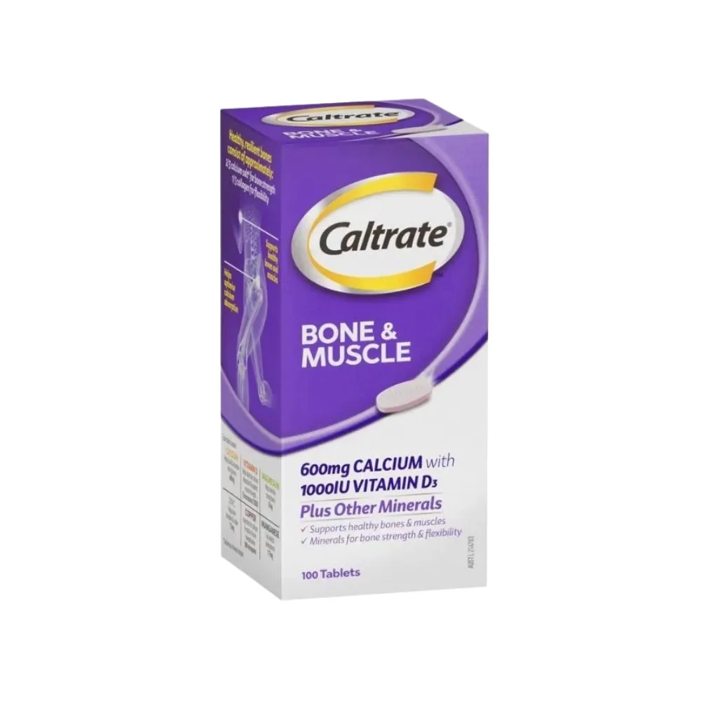 CALTRATE Bone & Muscle 600mg Calcium 1000 IU Vit D3 Plus Other Minerals