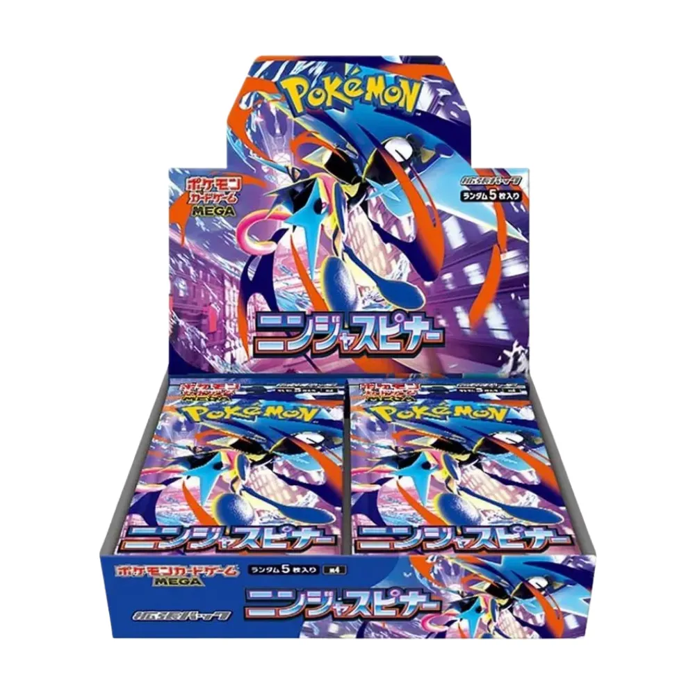 Pokémon Trading Card Game booster box for the "Ninja Spinner" MEGA expansion