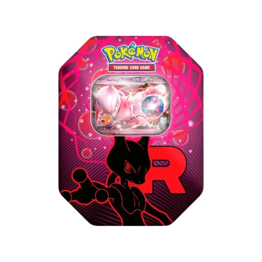 Team Rocket Tin Mewtwo ex - Destined Rivals & Jurney Together Pokémon TCG