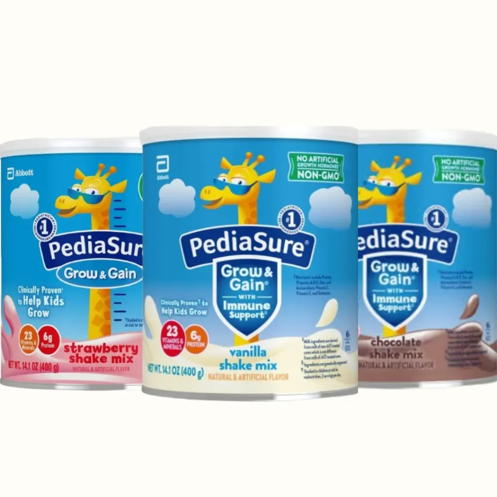 Pediasure Grow & Gain Shake Mix Powder Bubuk | 400 Gr | USA with Immune Support | Kids Protein Shake (Vanilla)