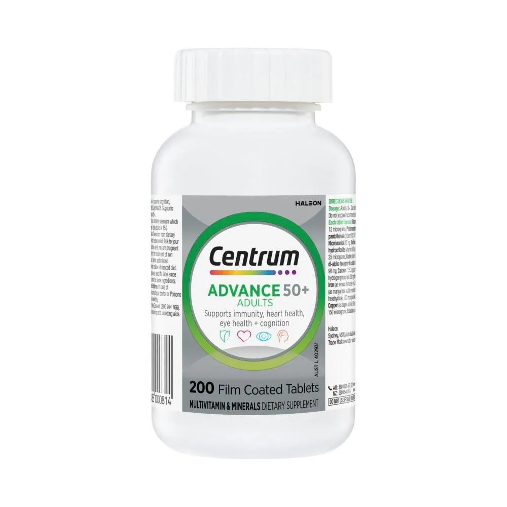 Centrum Multivitamin untuk Wanita Pria 50+ Dewasa Lanjut Usia & Anak ORIGINAL AUSTRALIA