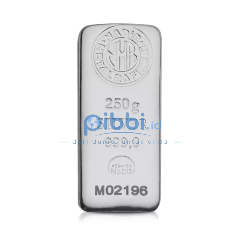 Silver Bar Batangan Nadir Turkey Bar 250 Gram