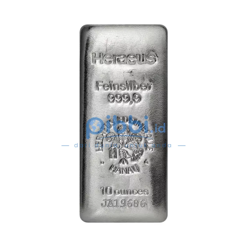 Heraeus Silver Bar Perak Batangan 10 Oz