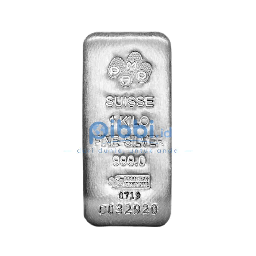 Pamp Silver Bar Perak Batangan 1000Gr (1 Kg)