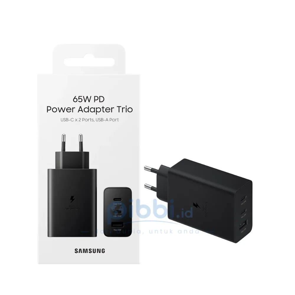 Samsung Power Adapter 65W Trio Charger Fast Charging