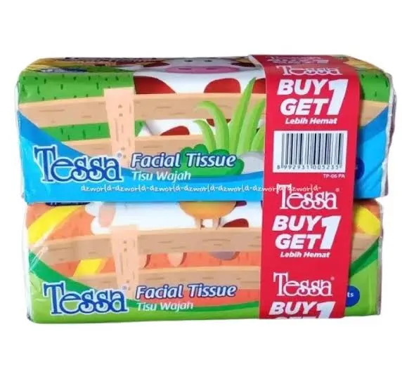 PROMO (2Pcs) Tessa Facial Tissue 200 Sheet Tissu/ Tisu Wajah 2 Ply | TP06PA