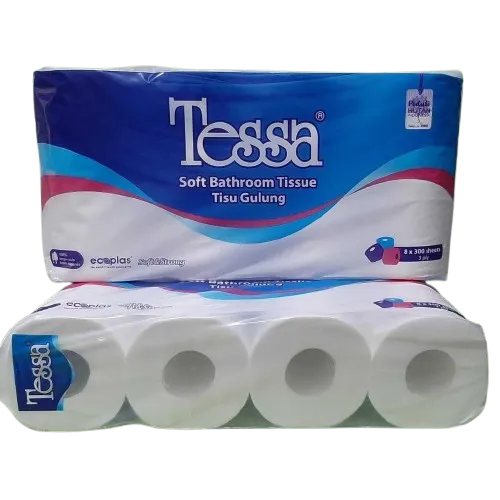 1 Pack Tessa tisu Toilet isi 8 Roll x 300 Sheets x 3 Ply PB-16